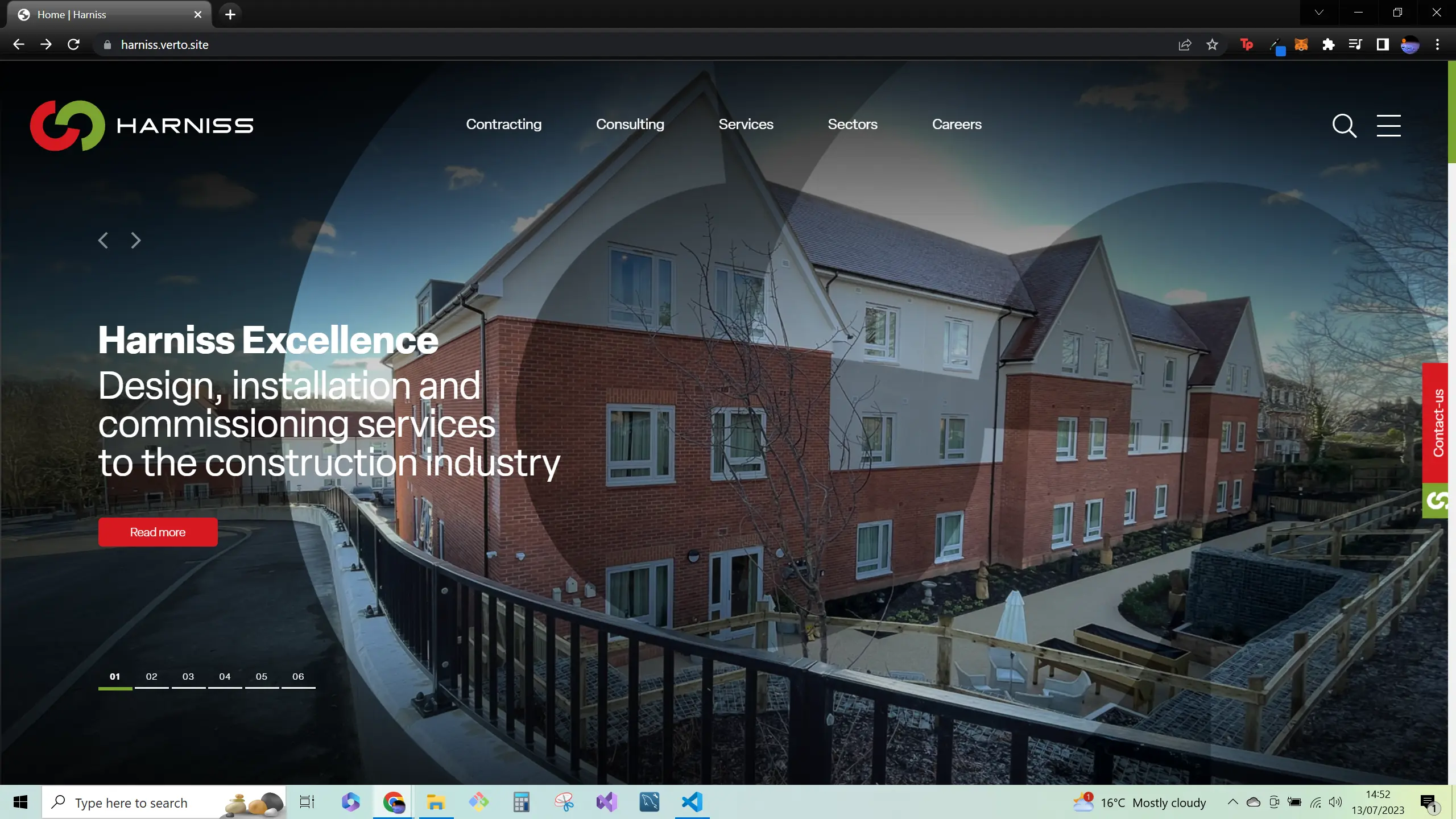 Harniss Landing Page Preview Image